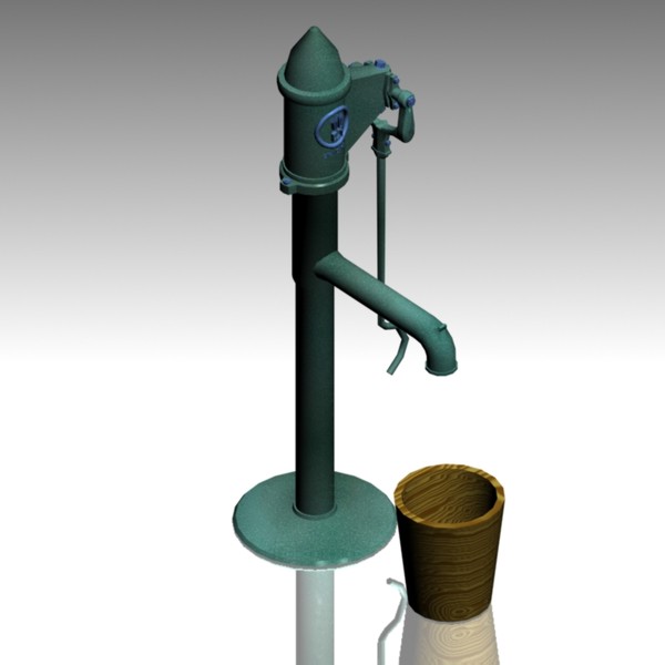 3d max pump garden vintage - Garden Pump Vintage by Pavol Lobb
